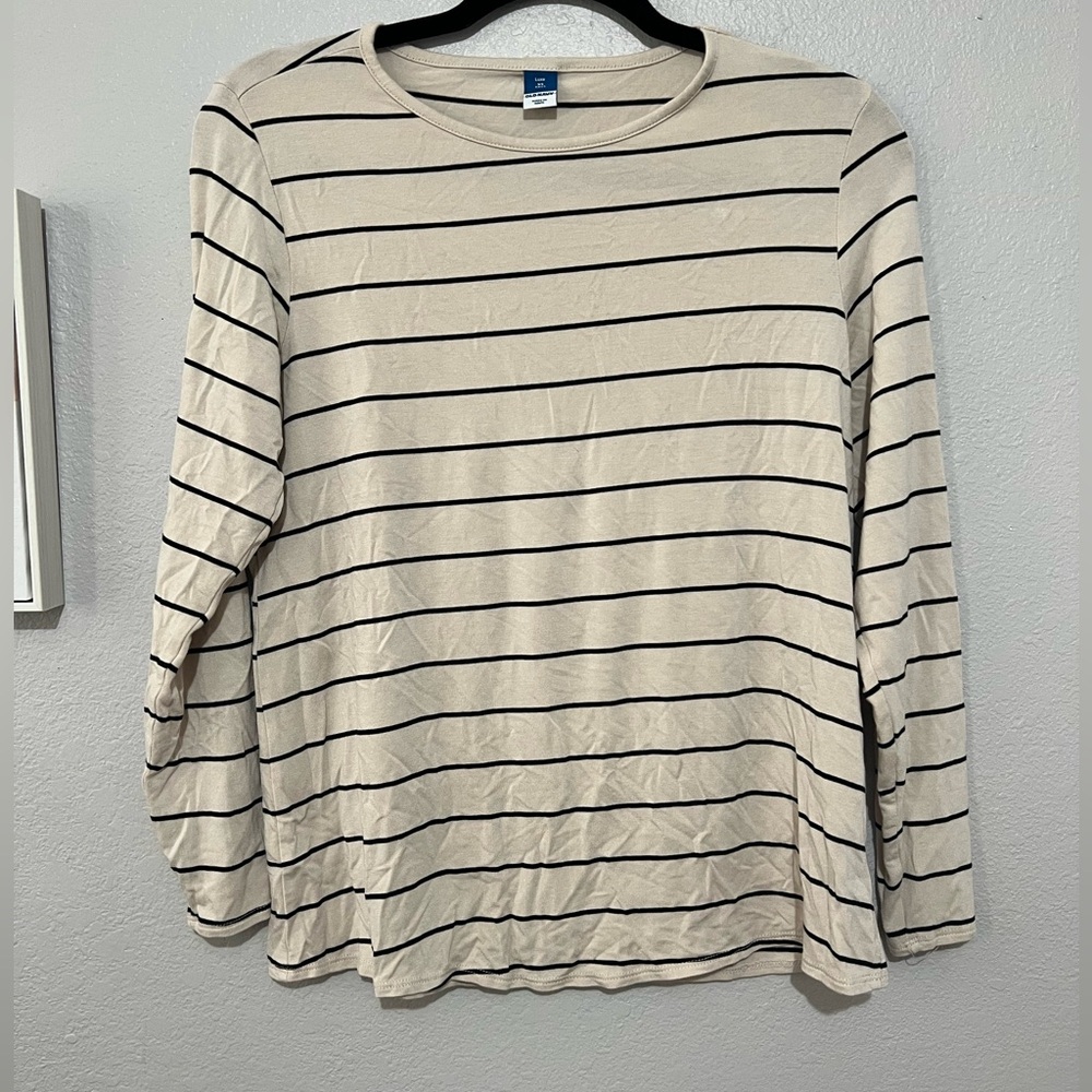 NWOT XS Tall Old Navy Striped Long Sleeve